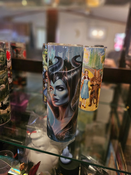 20 oz Maleficent tumbler