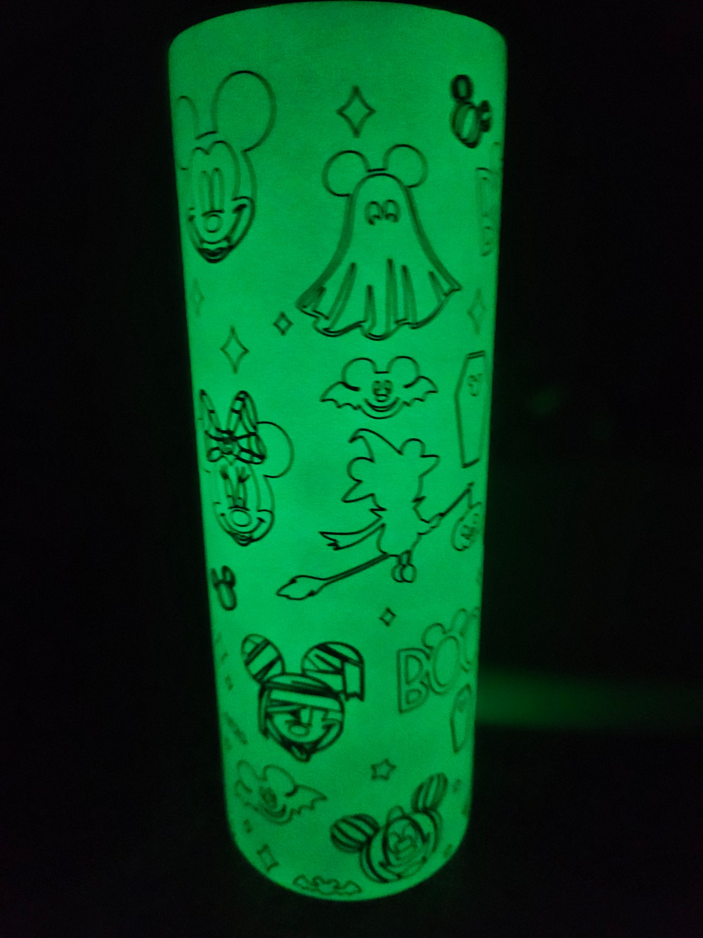 20 oz Glow n Dark mickey halloween