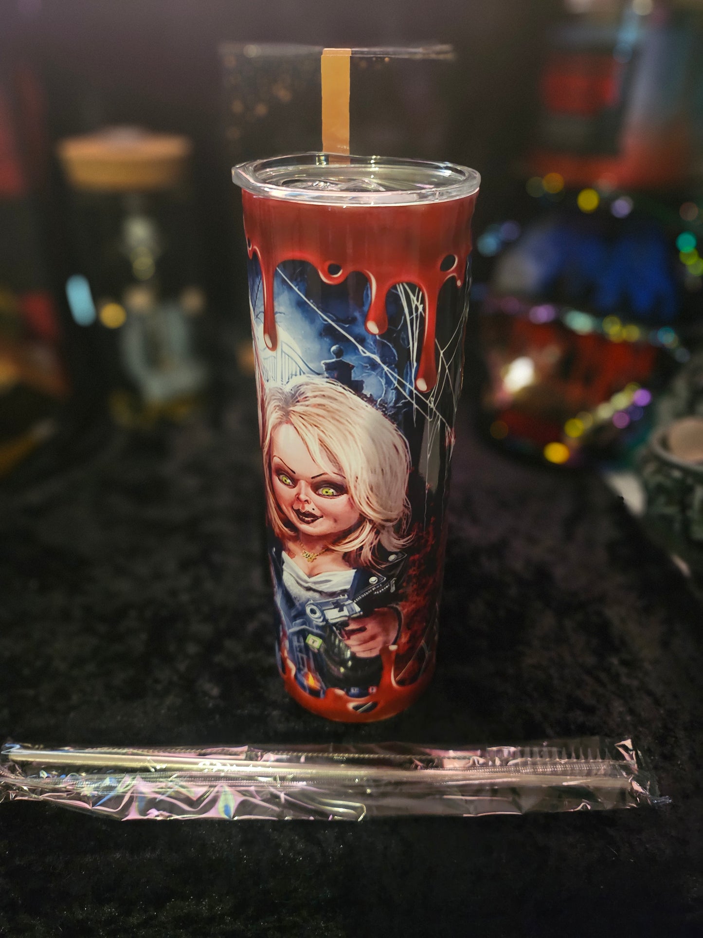 20 oz tumbler : Chucky and Tiff