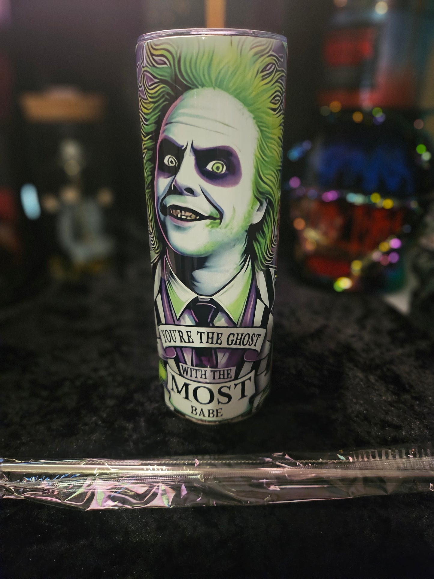 20 oz tumbler: Ghost with the Most