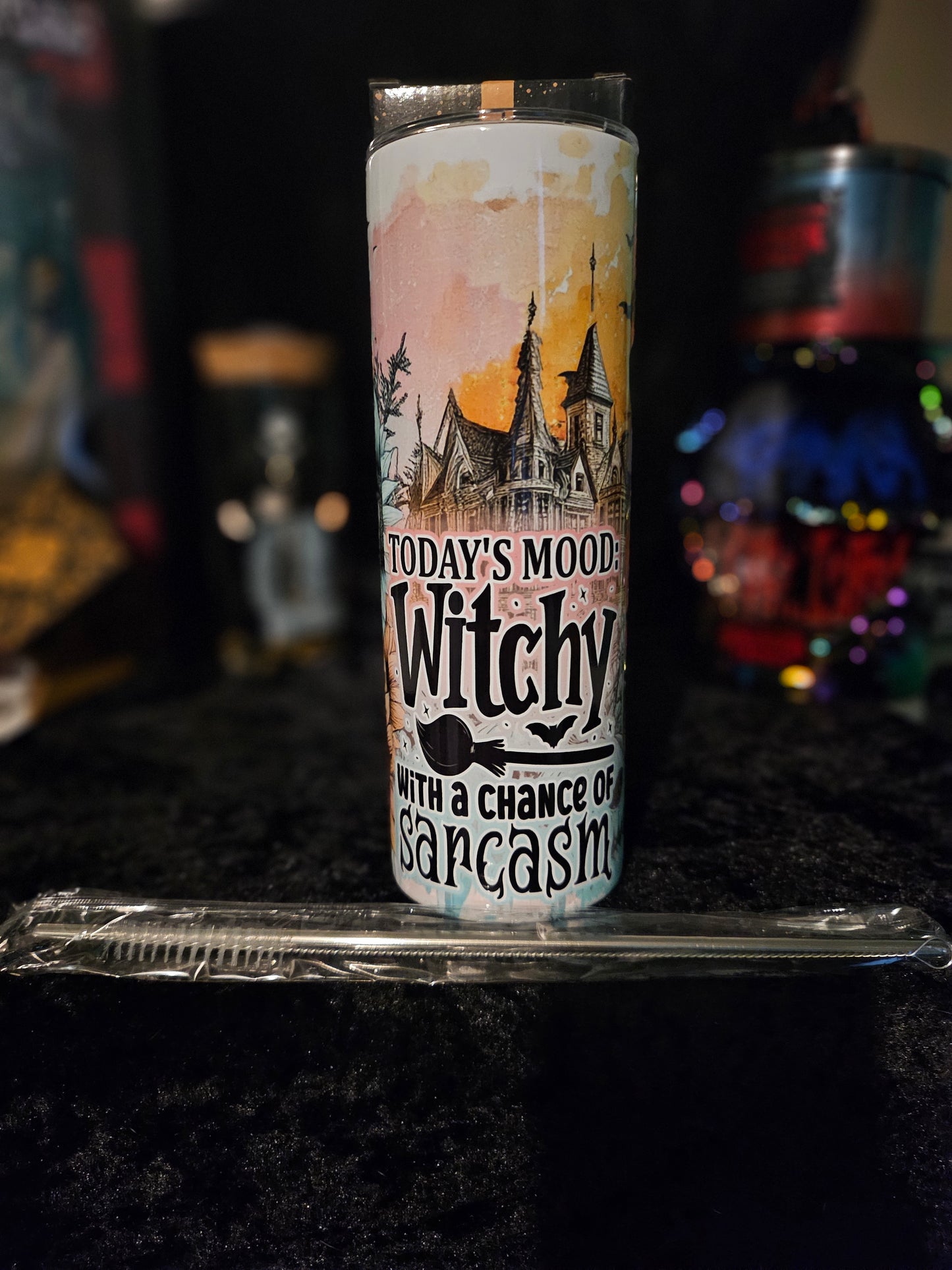 20oz skinny tumbler: feeling witchy