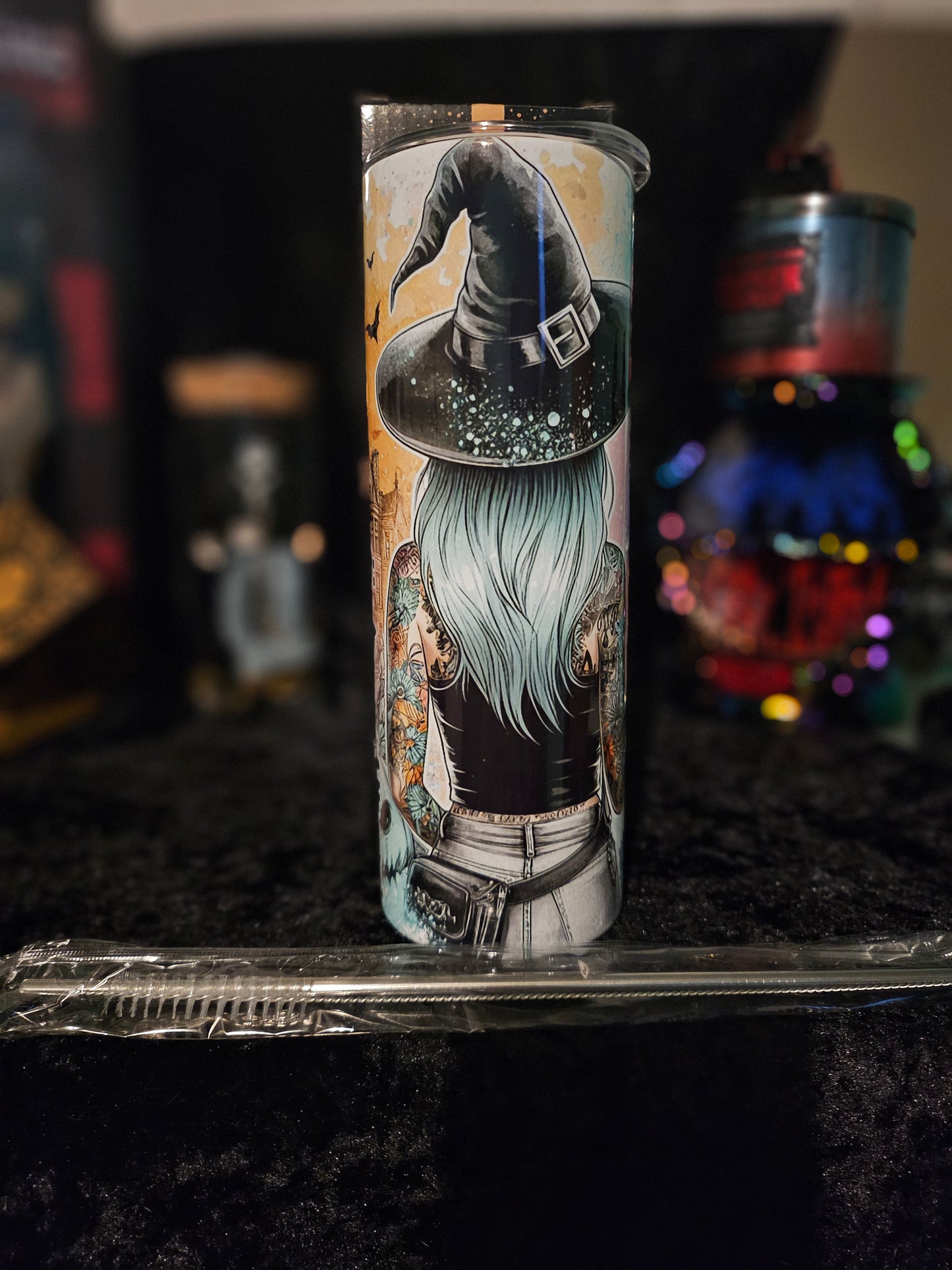 20oz skinny tumbler: feeling witchy